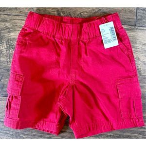 NWT Baby And Toddler Boys Uniform Pull On Cargo Shorts 12-18 Months